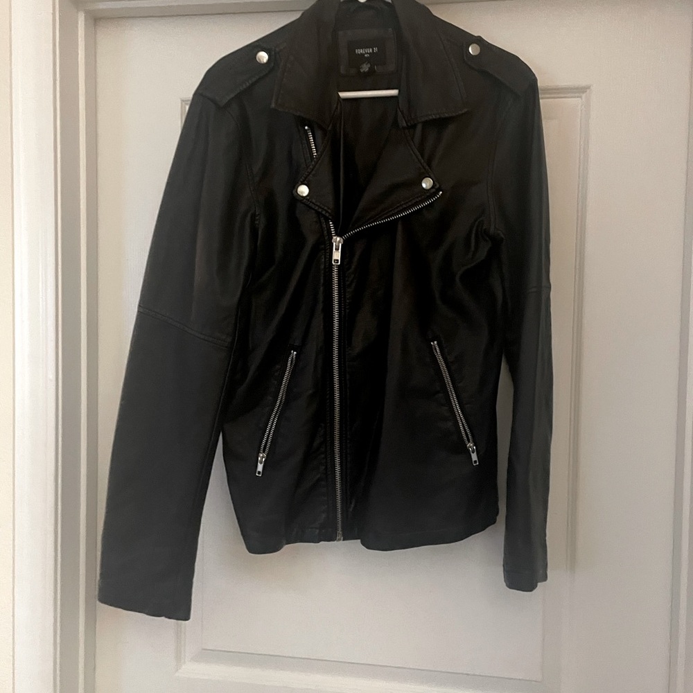SOLD Men’s faux fur leather jacket